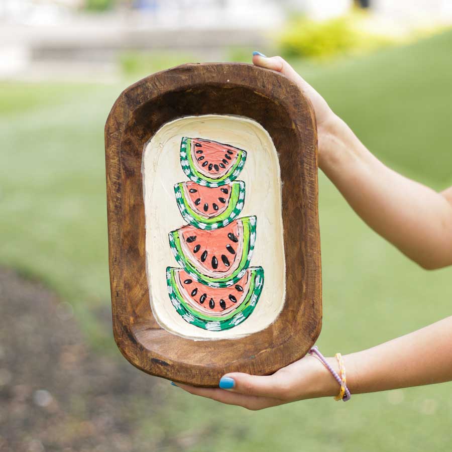 Watermelon Painting on Wood Board- Kit for Kids - Create Art